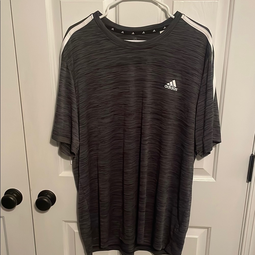Adidas Black and White Short Sleeve Tee